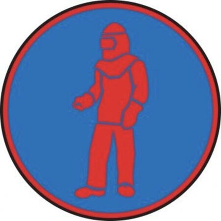 Accuform HAZARD SYMBOLS 12 in  ADHESIVE DURAVINYL MPG322XV